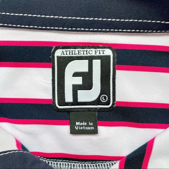 FootJoy Men’s Athletic Fit Dry Fit Golf Polo Shirt - Large - Picture 6 of 6